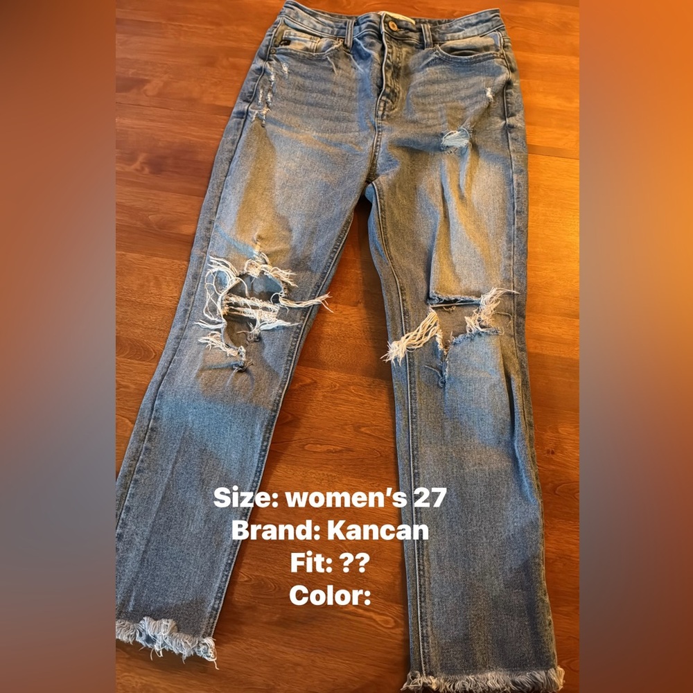 KanCan Women's Ripped Blue Skinny Jeans